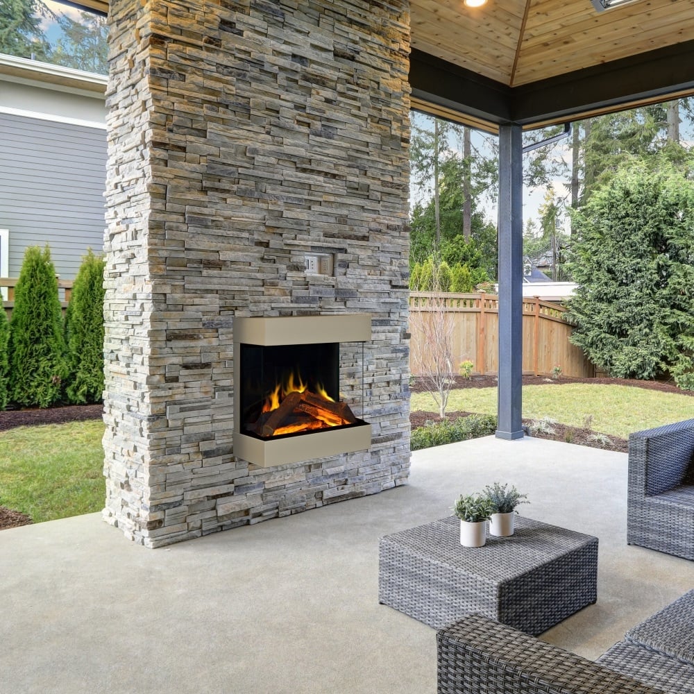 Evonic Fires Midori Hang on the Wall Electric Fireplace Suite