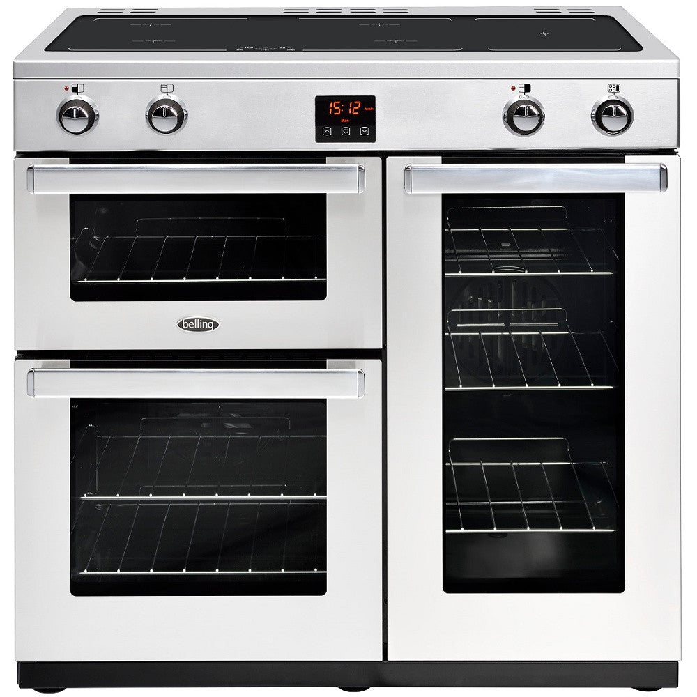 Belling Cookcentre 90Ei Professional Stainless Steel 90cm Electric ...